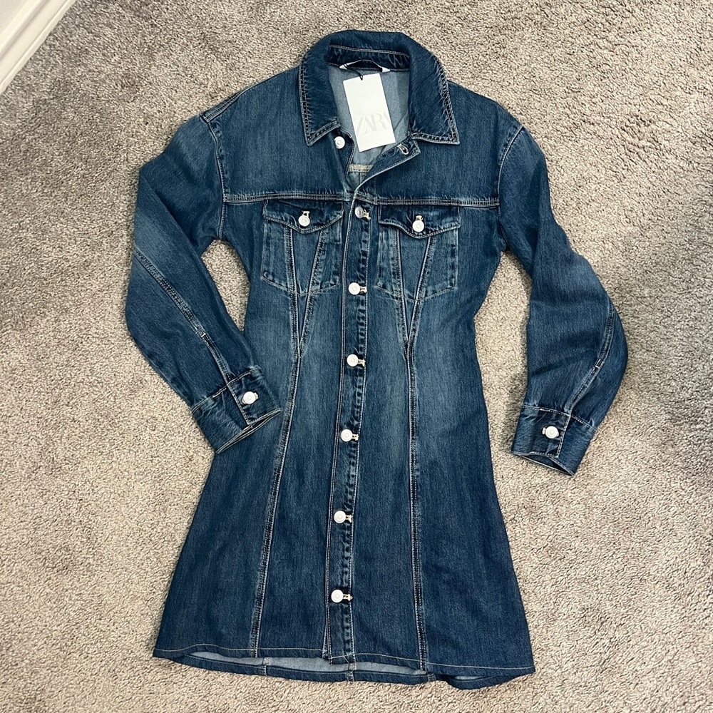 ZARA TRF DENIM DRESS